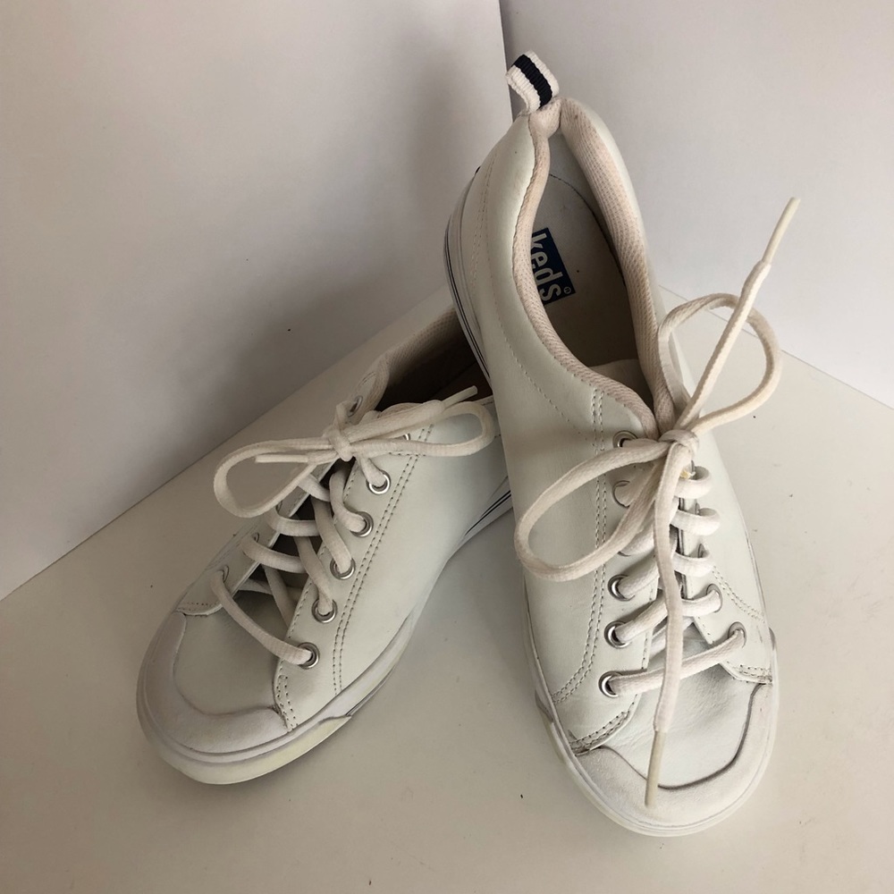 Keds White Leather Tennis Shoes